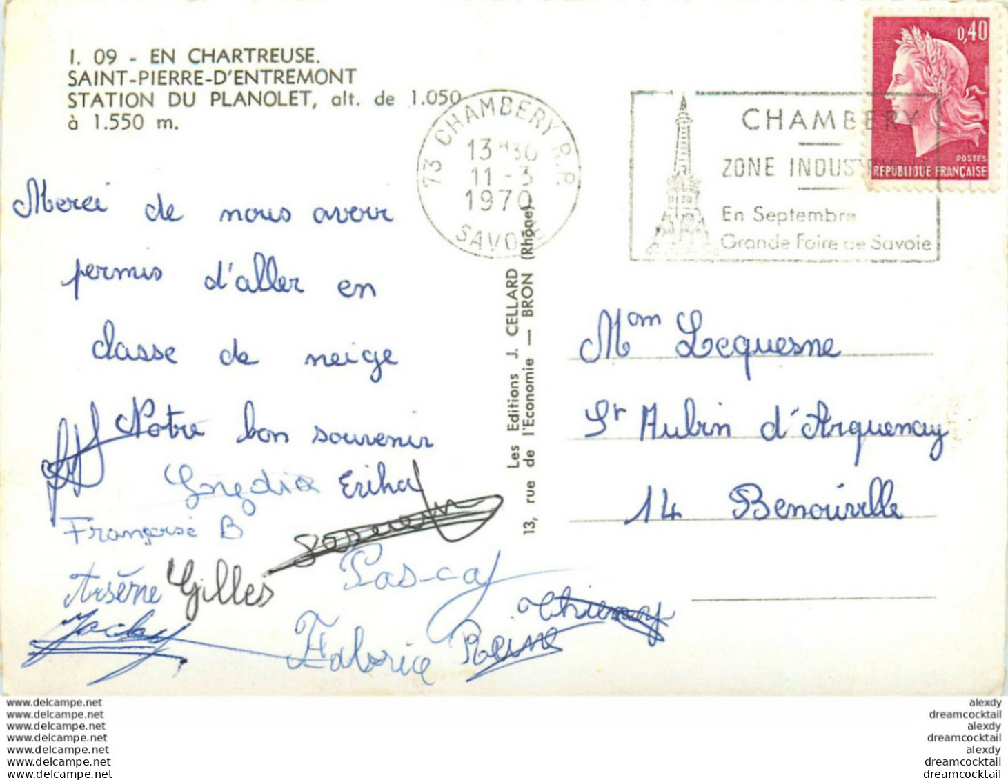 Achat Immédiat (KD) Photo Cpsm Grand Format 38 SAINT-PIERRE-D'ENTREMONT. Station Du Planolet 1970 - Saint-Pierre-d'Entremont