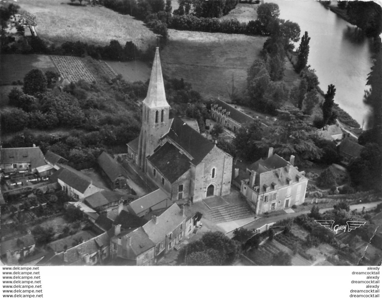 Achat Immédiat (KD) Photo Cpsm Grand Format 49 CHATEAUNEUF-SUR-SARTHE 1954 - Chateauneuf Sur Sarthe