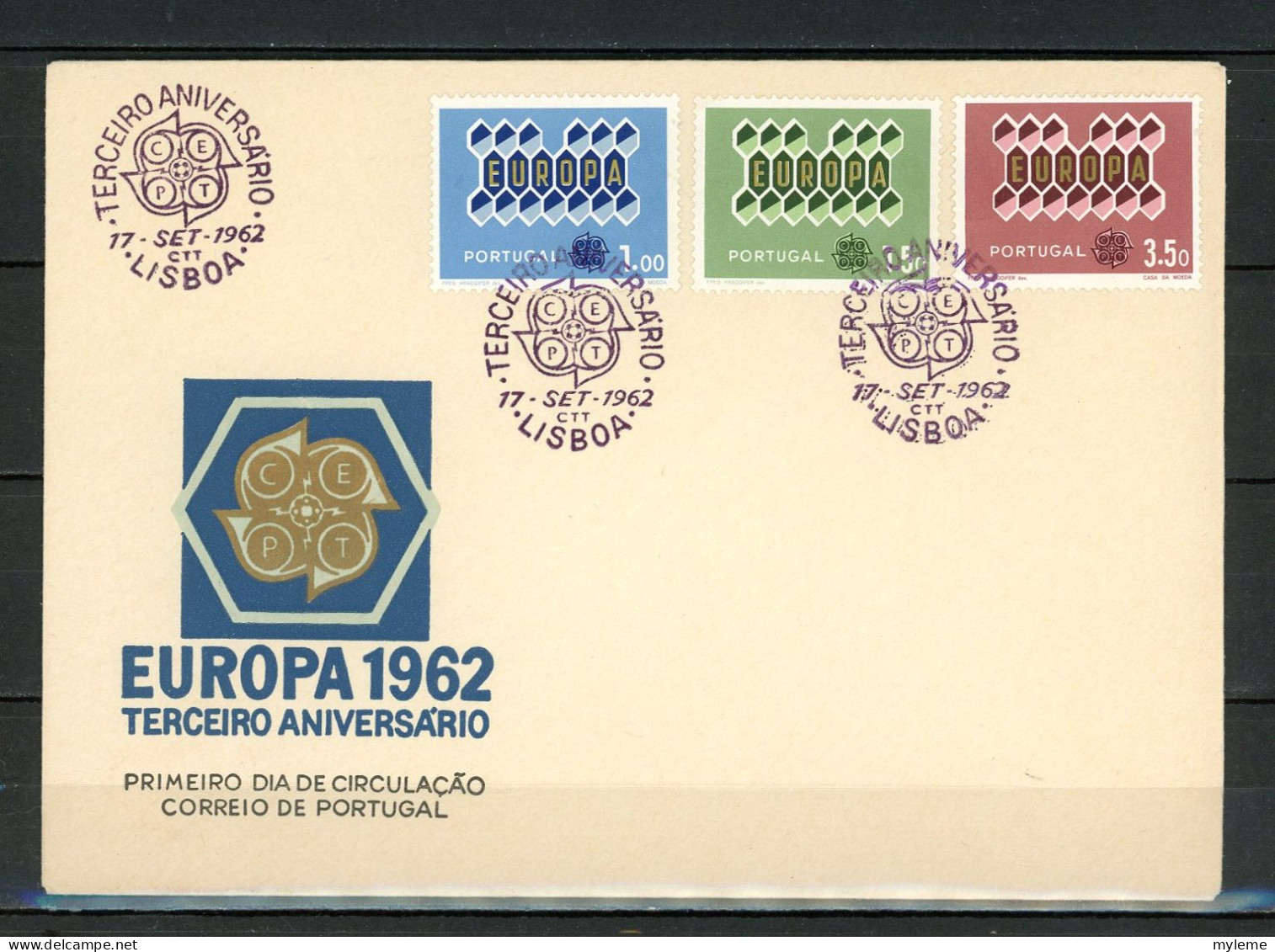 AX2-3 Portugal Europa Cept 1962 FDC 1er Jour N° 908 à 910  A Saisir !!! - 1962