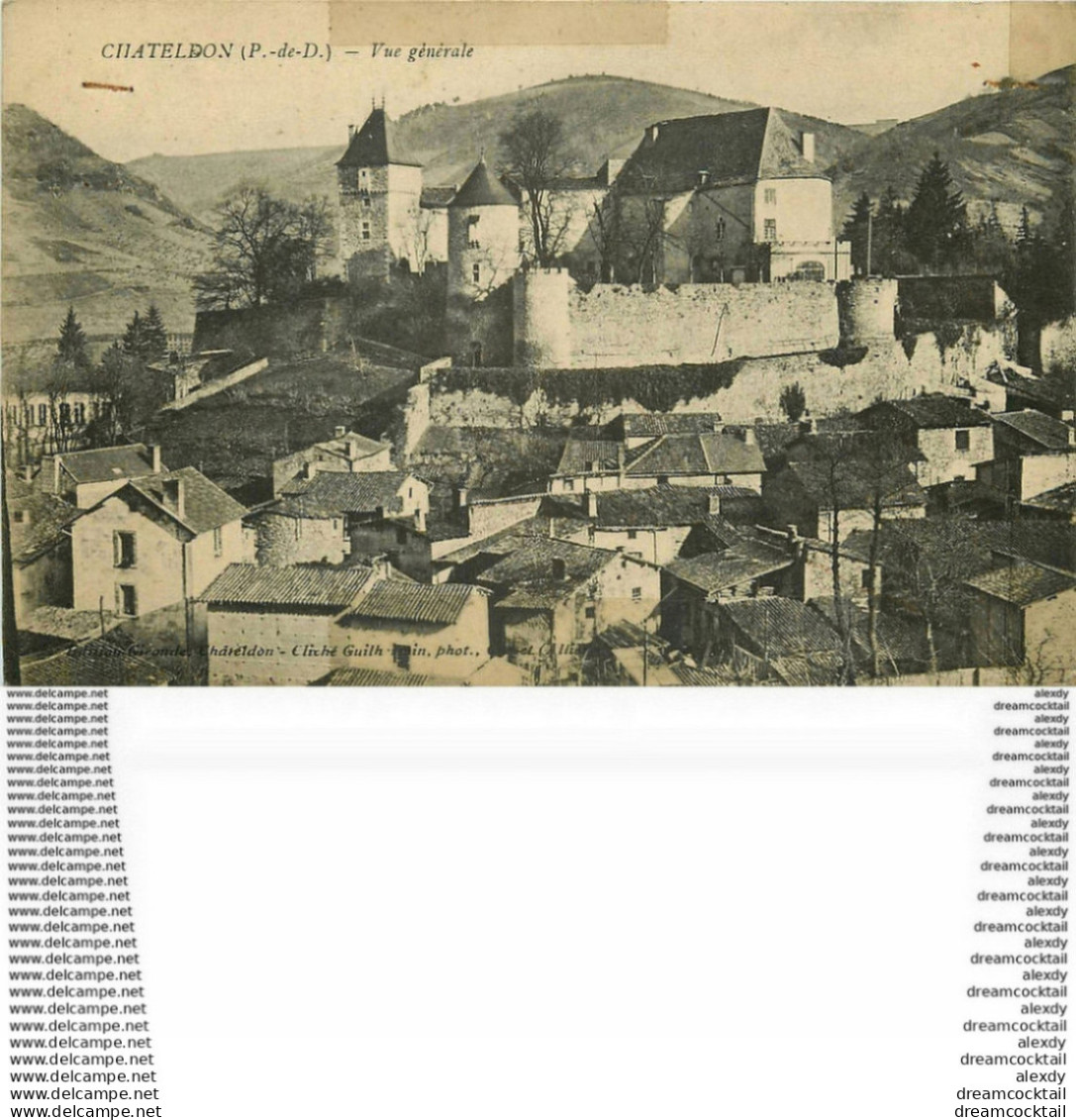 WW 63 CHATELDON. Vue Générale Du Village - Chateldon