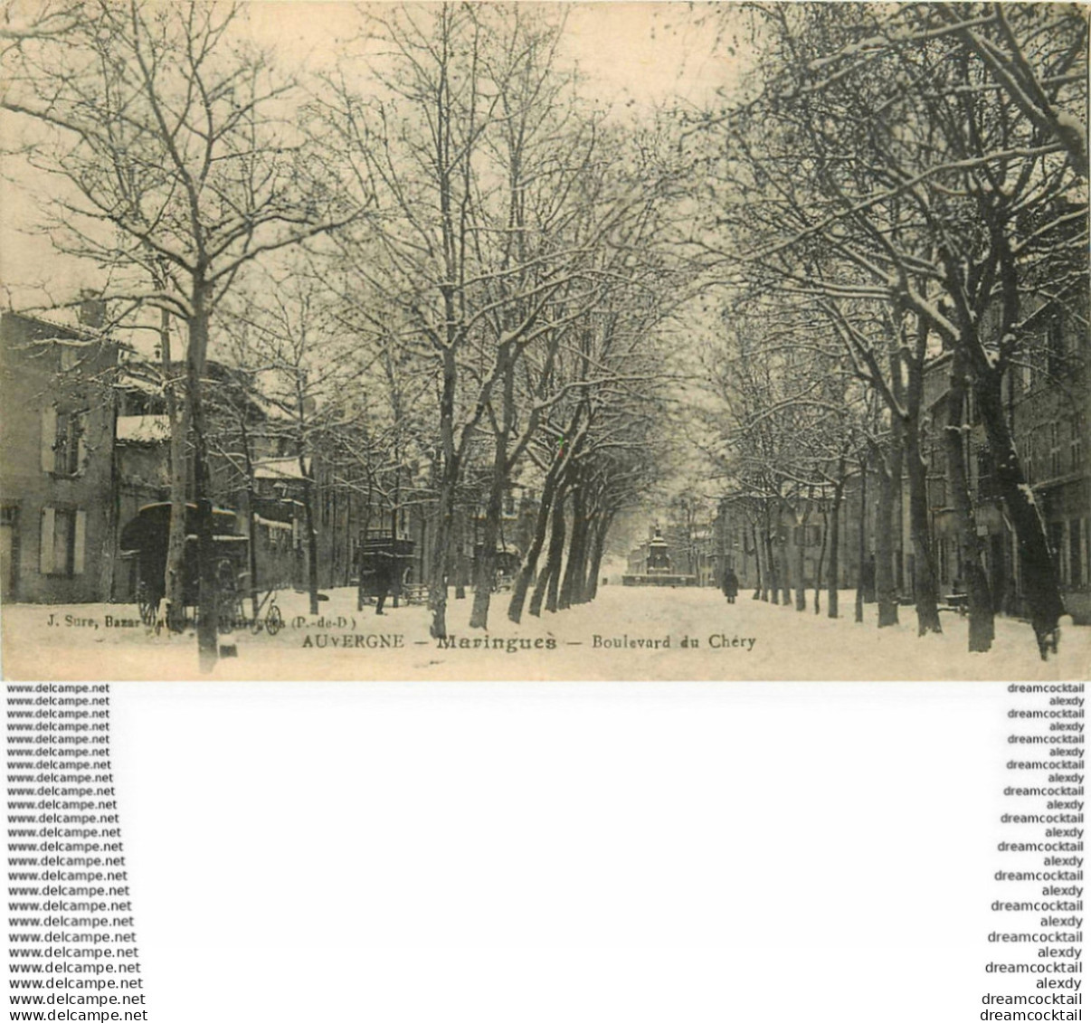 WW 63 MARINGUES. Boulevard Du Chéry 1922 Timbres Taxe - Maringues