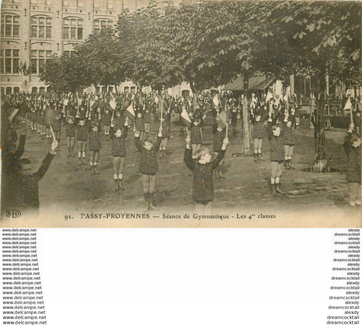 HR PASSY FROYENNES. Séance De Gymnastique 1913 Timbre Manquant - Farciennes