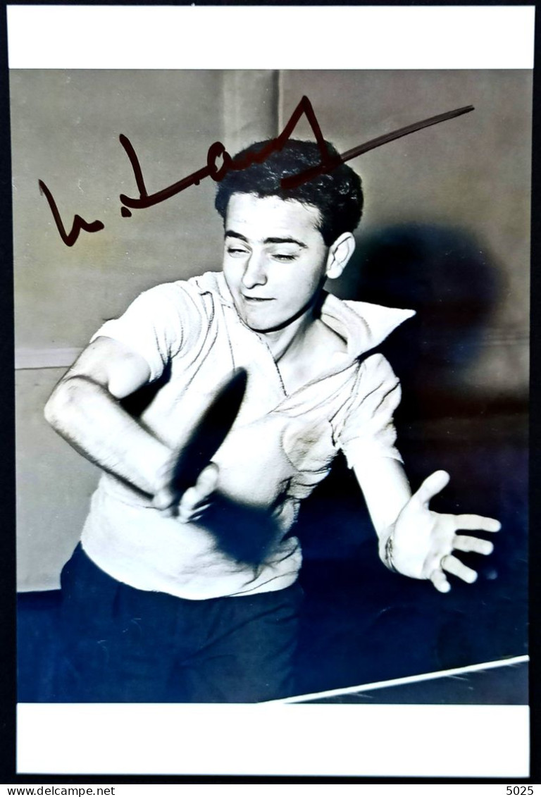 BAROUH Marcel - Autographe Sur Photo 10x15 - Champion France 1958 1960 1961 1962 - Tennis Table - MT - Tischtennis