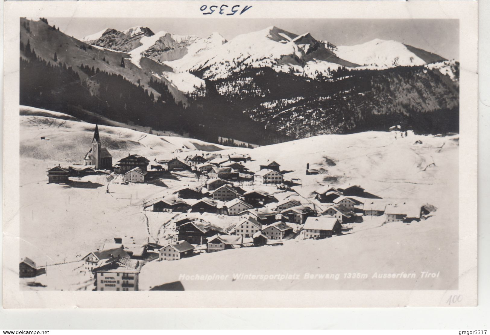 D9718) Wintersportplatz BERWANG Tirol - Ausserfern - Verschneite Häuser ALTE FOTO AK - Berwang