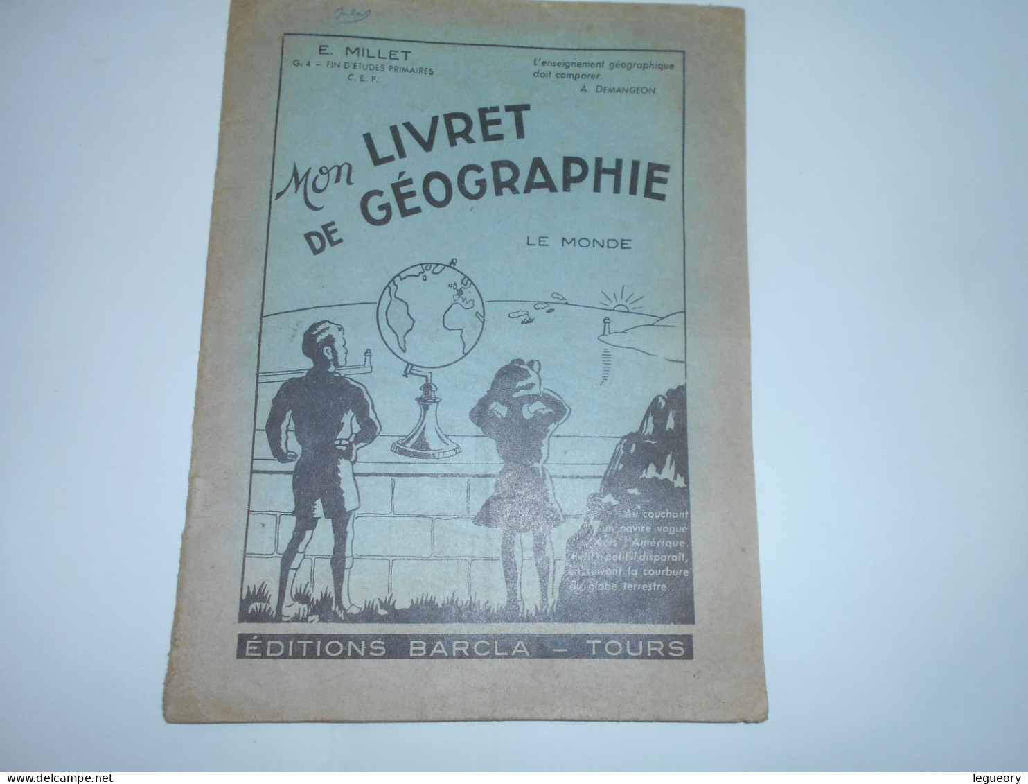 Mon Livret De Geographie - 6-12 Ans