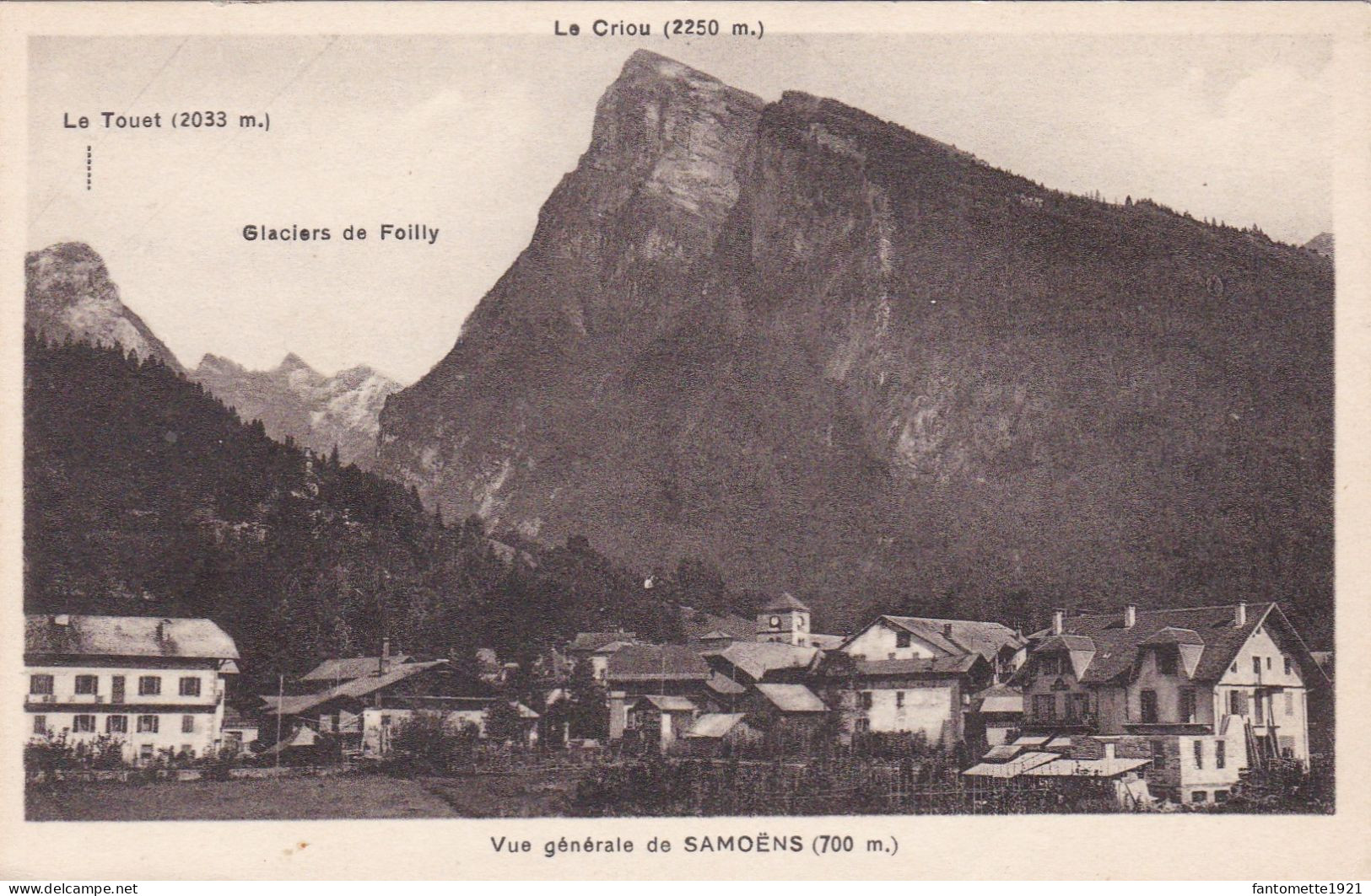 SAMOENS  LE CRIOU,  Glaciers De Foillu, Le Touet (est5) - Samoëns