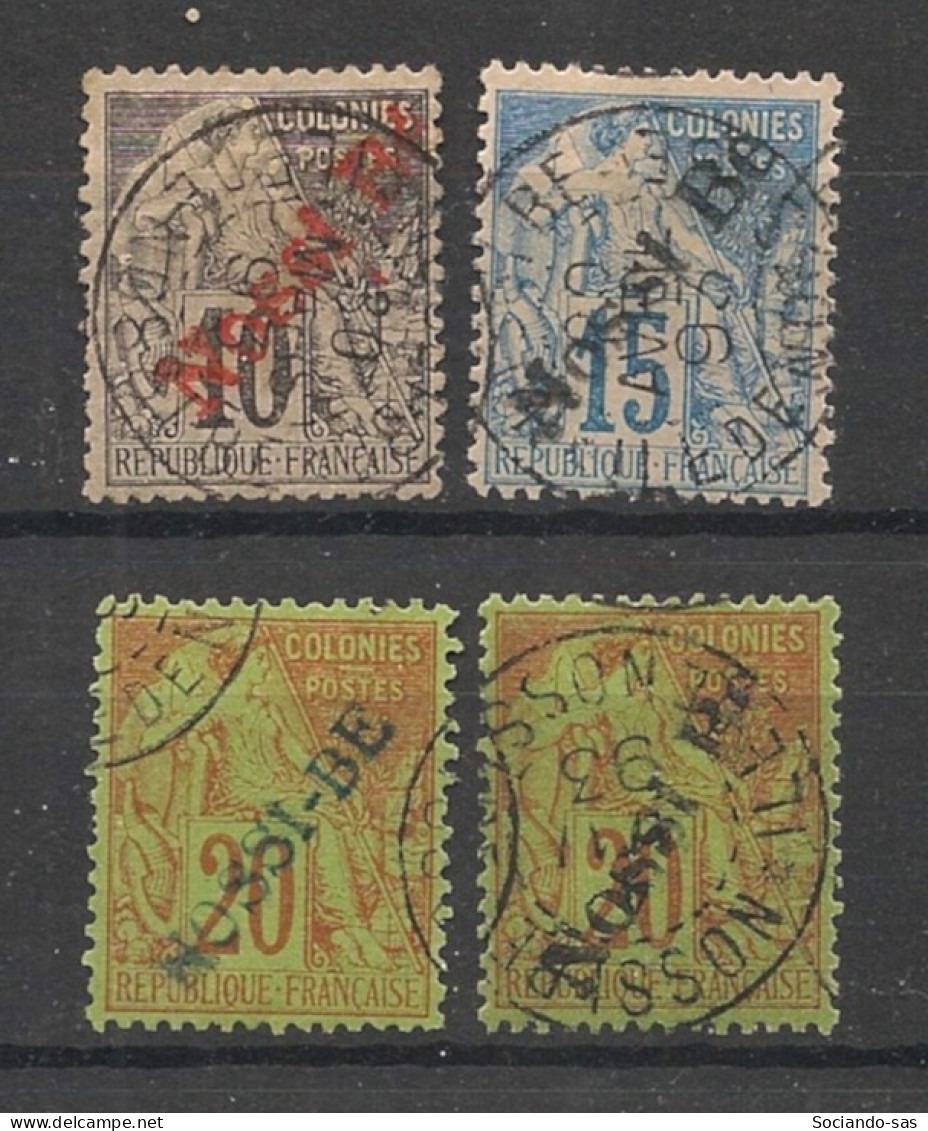 NOSSI-BE - 1893 - N°YT. 23 à 26 - Type Alphée Dubois - Série Complète - Oblitéré / Used - Usados