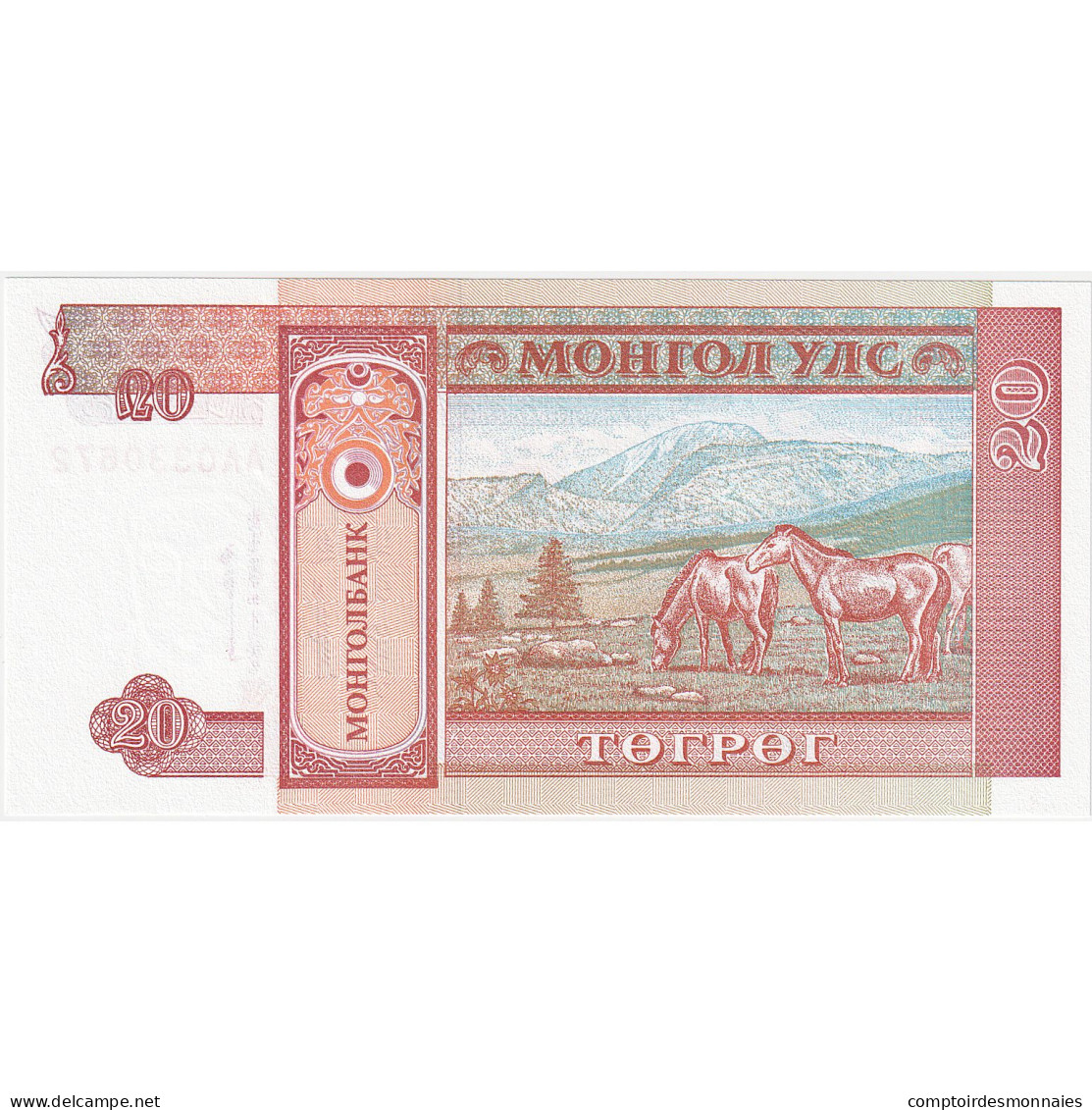 Mongolie, 20 Tugrik, KM:55, NEUF - Mongolia