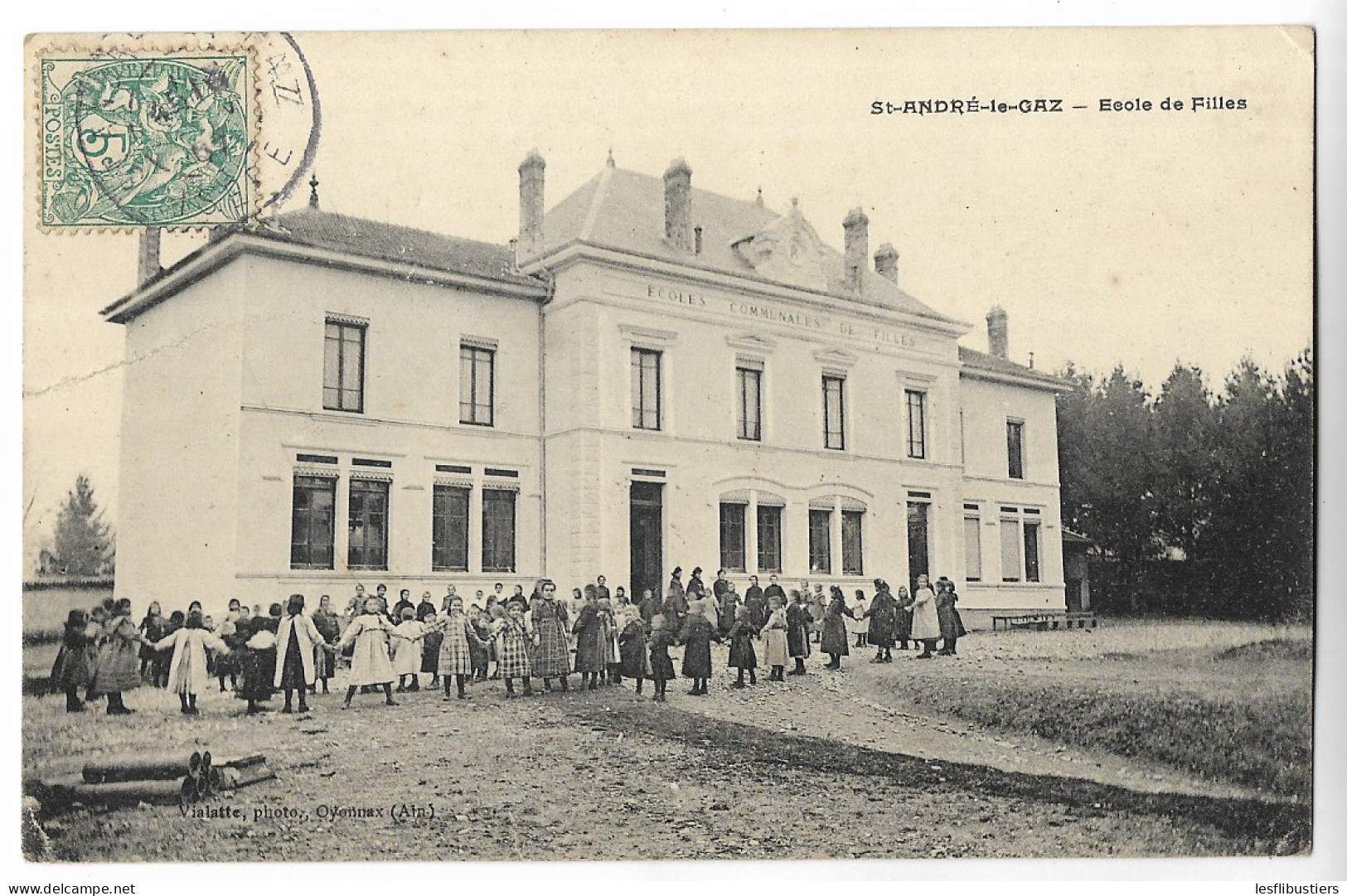 CPA 38 ST-ANDRE-le-GAZ Ecole De Filles - Saint-André-le-Gaz