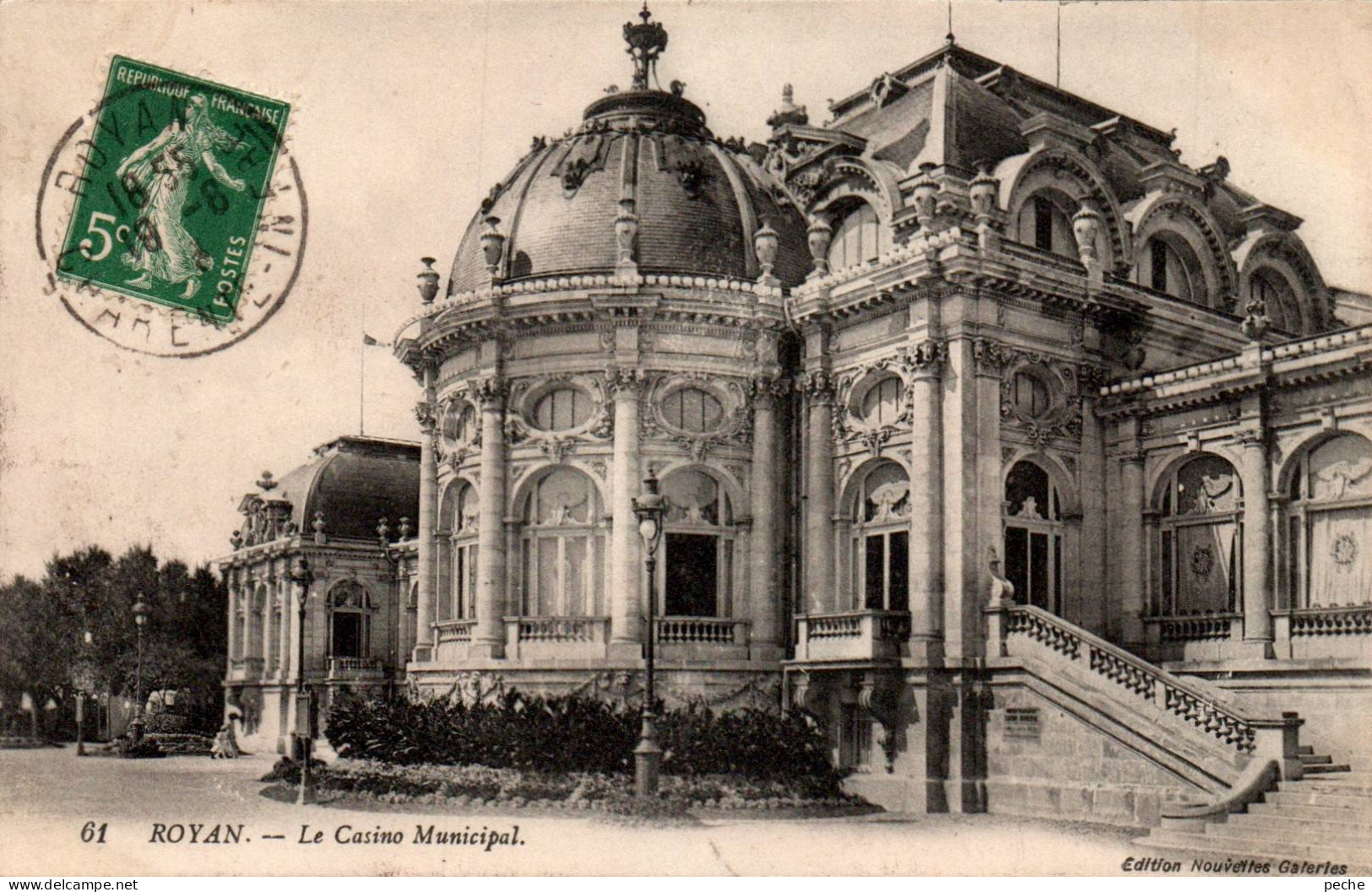 N°119404 -cpa Royan -le Casino Municipal- - Casino