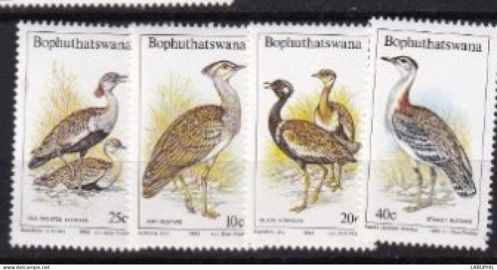 BOPHUYHATSWANA MNH 1983 Faune Oiseaux Birds - Bofutatsuana