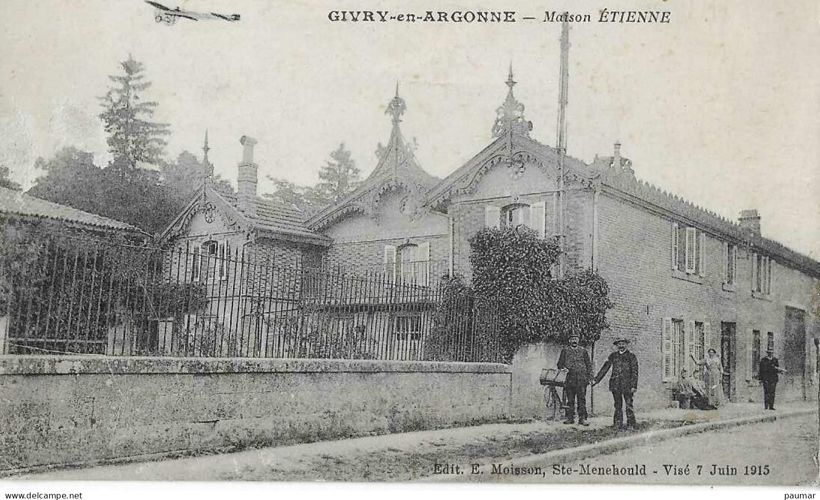 Givry En Argonne  Maison Etienne  Avec Facteur - Givry En Argonne