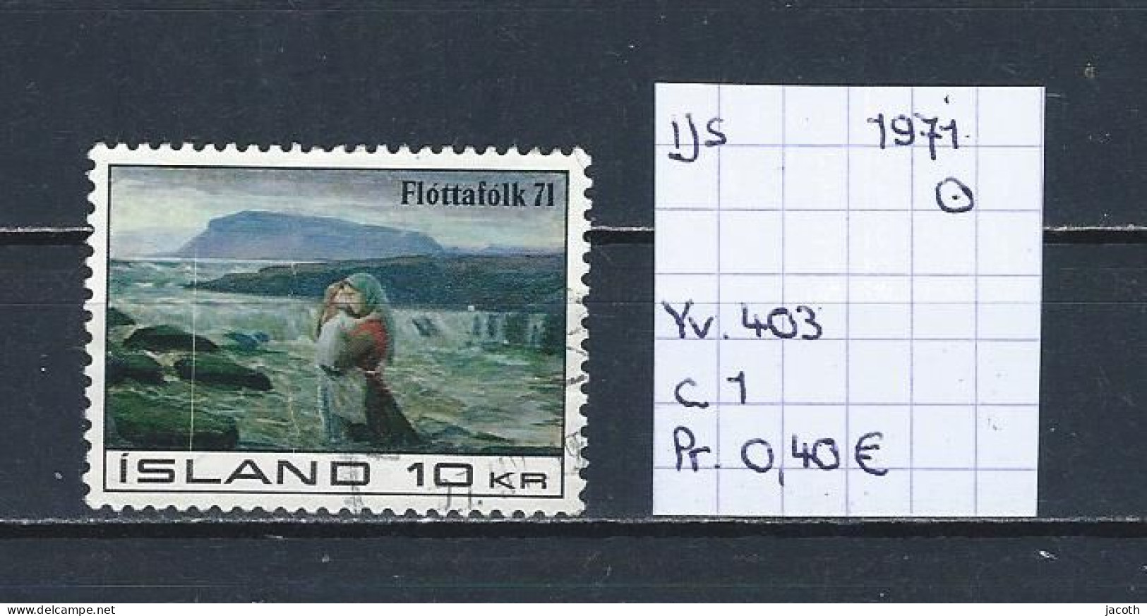 (TJ) IJsland 1971 - YT 403 (gest./obl./used) - Used Stamps