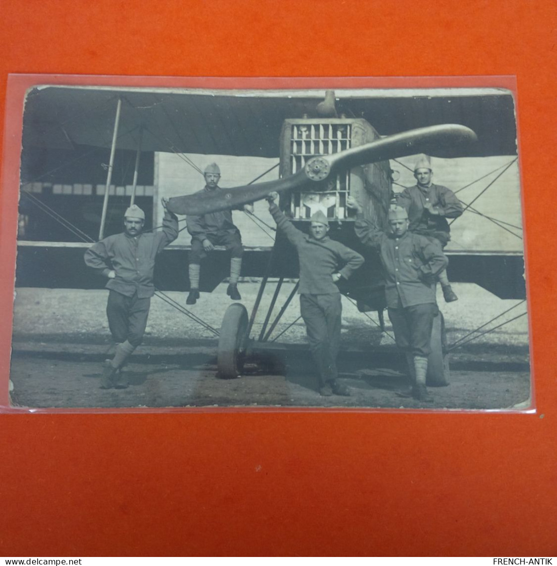 CARTE PHOTO LONGVIC AVION ET AVIATEUR - Airmen, Fliers