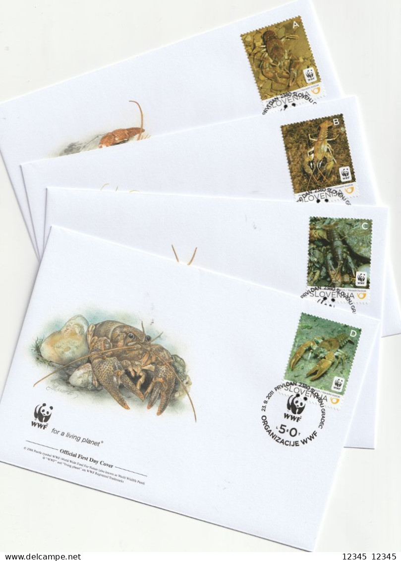 Slovenië 2011, FDC, WWF, Rock Lobster - Slowenien