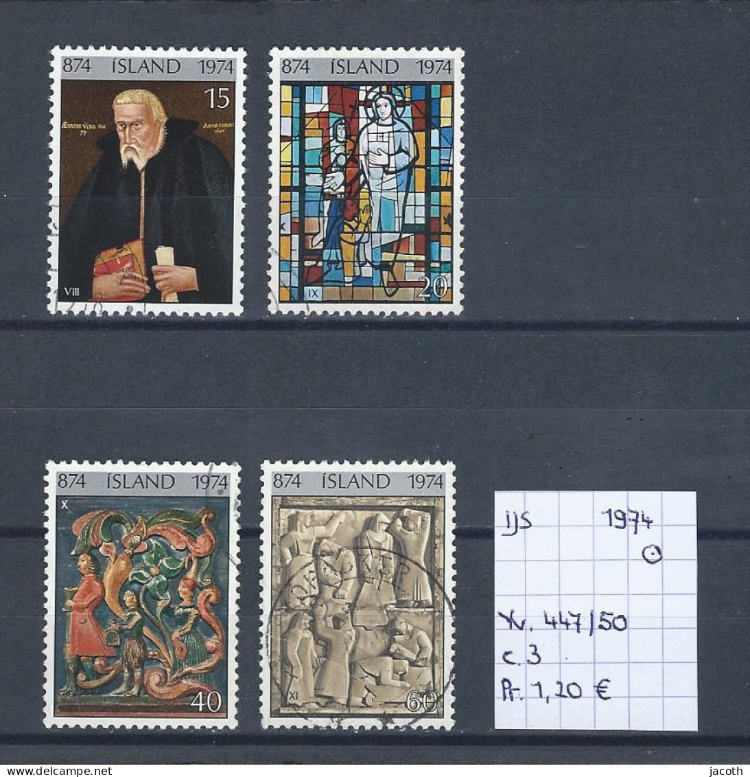 (TJ) IJsland 1974 - YT 447/50 (gest./obl./used) - Gebraucht