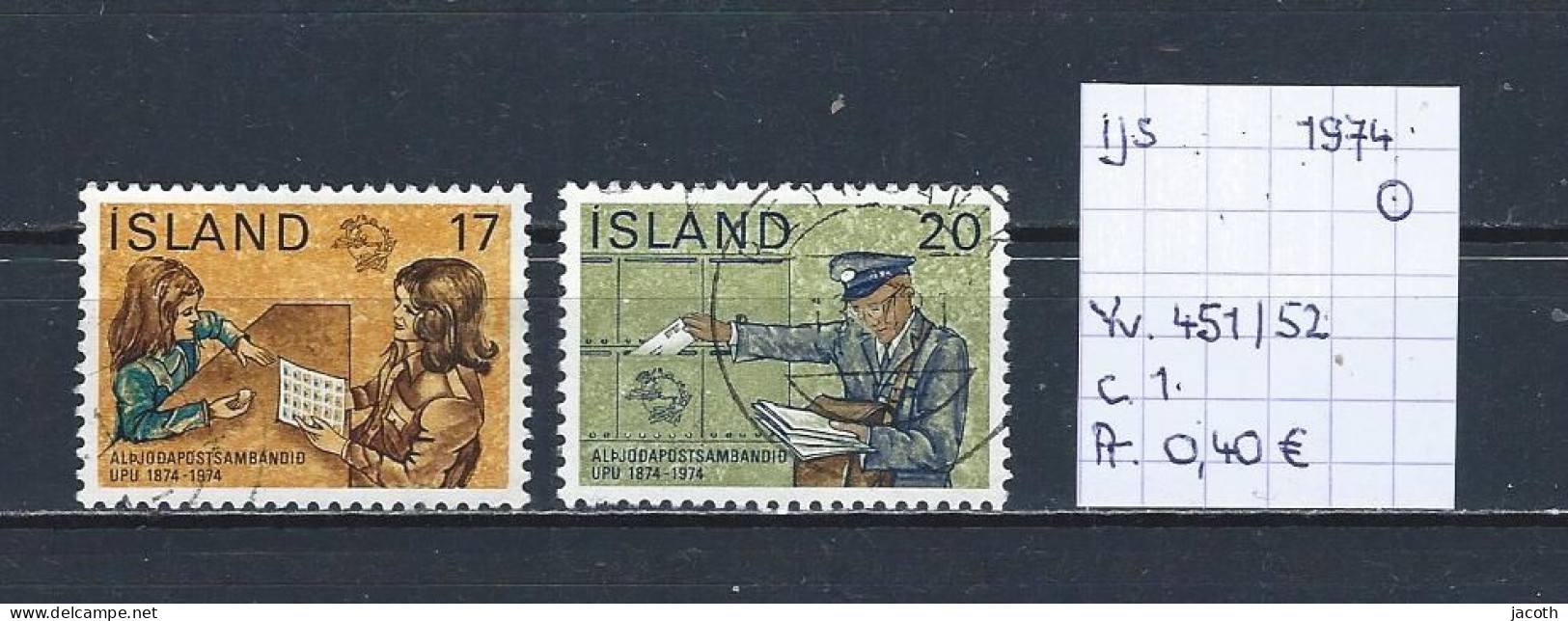 (TJ) IJsland 1974 - YT 451/52 (gest./obl./used) - Used Stamps