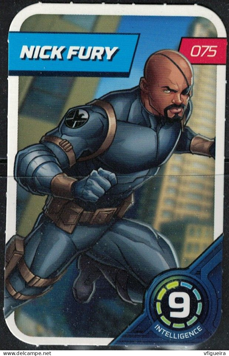 Carte E. Leclerc 2023 Marvel Défie Tes Héros Nick Fury 075 - Sonstige & Ohne Zuordnung