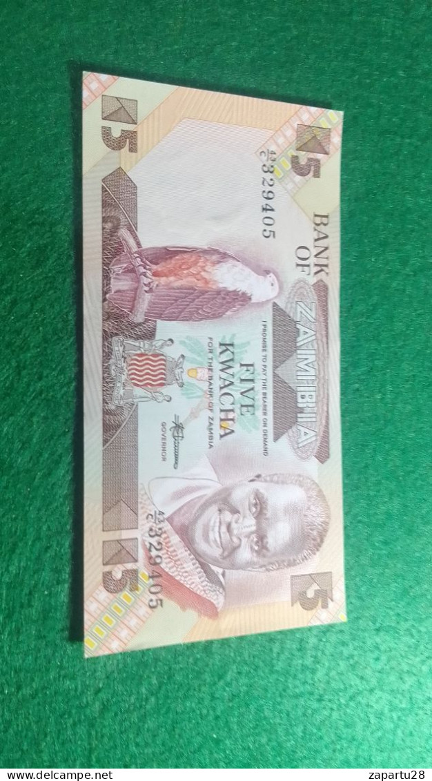 ZAMBİYA     5   KWACHA    UNC - Zambie