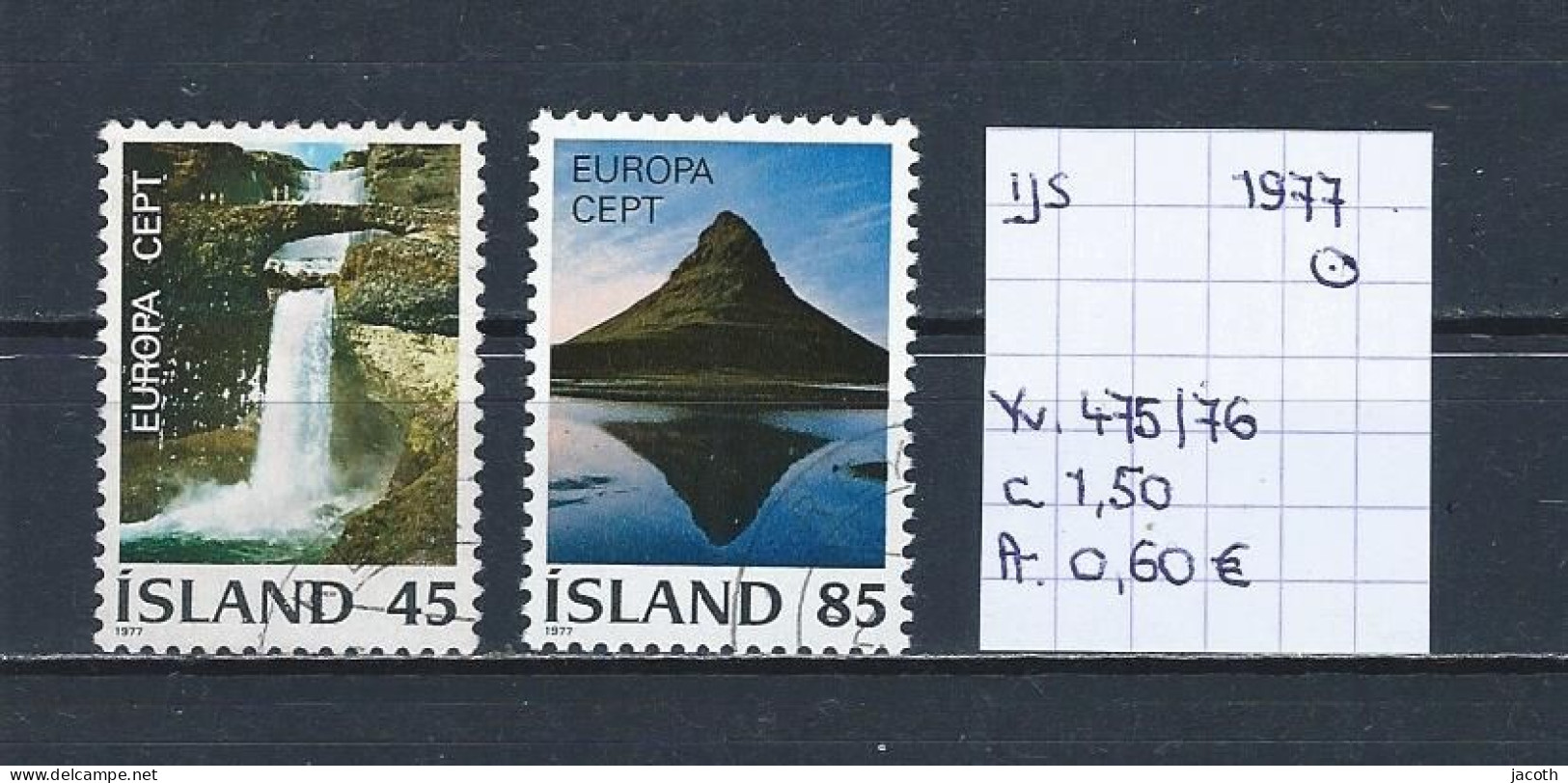 (TJ) IJsland 1977 - YT 475/76 (gest./obl./used) - Gebraucht