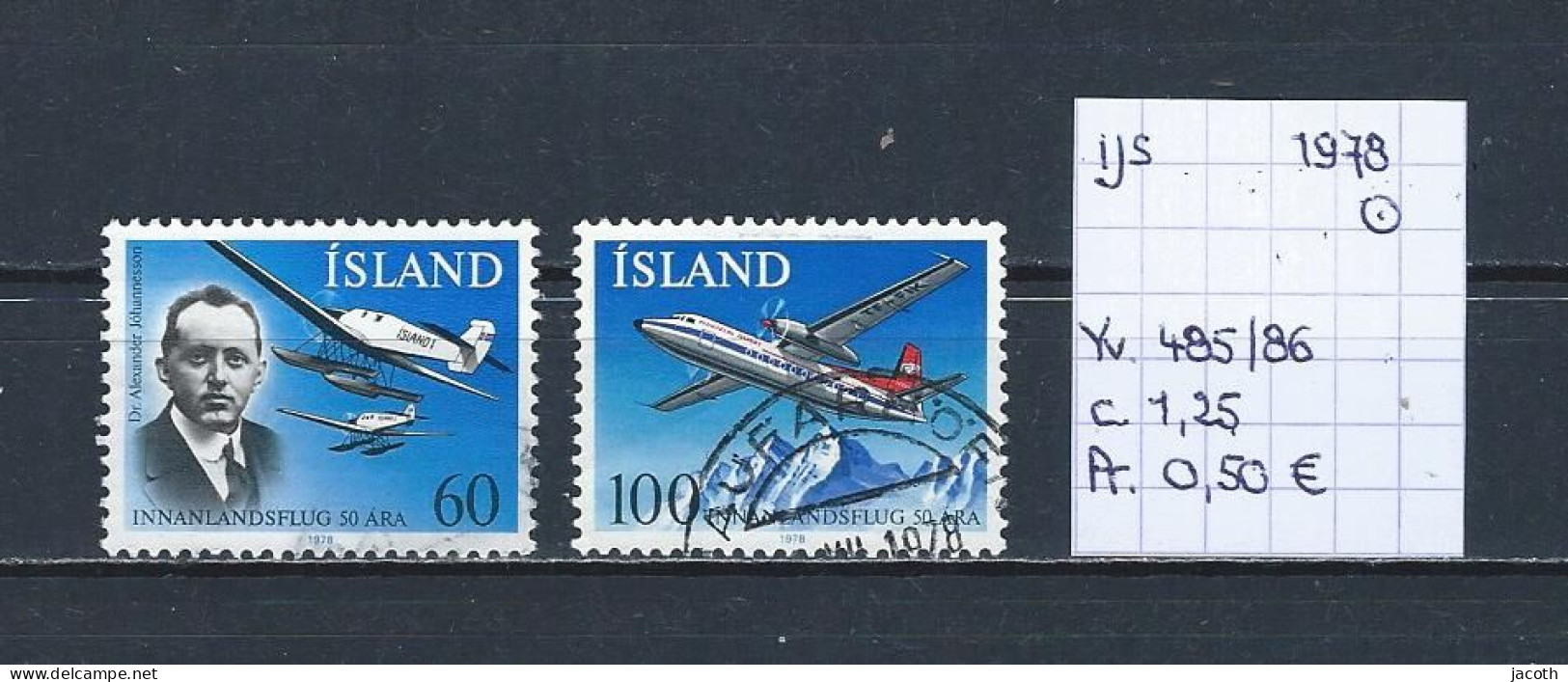 (TJ) IJsland 1978 - YT 485/86 (gest./obl./used) - Used Stamps