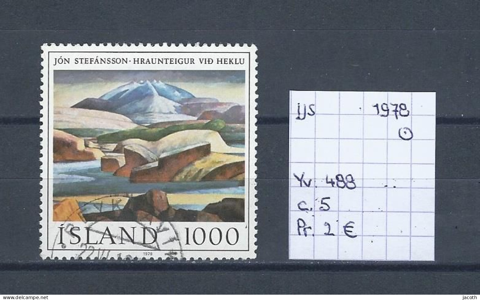 (TJ) IJsland 1978 - YT 488 (gest./obl./used) - Oblitérés