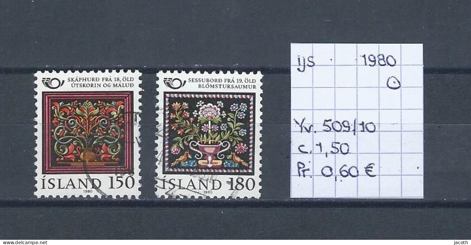 (TJ) IJsland 1980 - YT 509/10 (gest./obl./used) - Usados