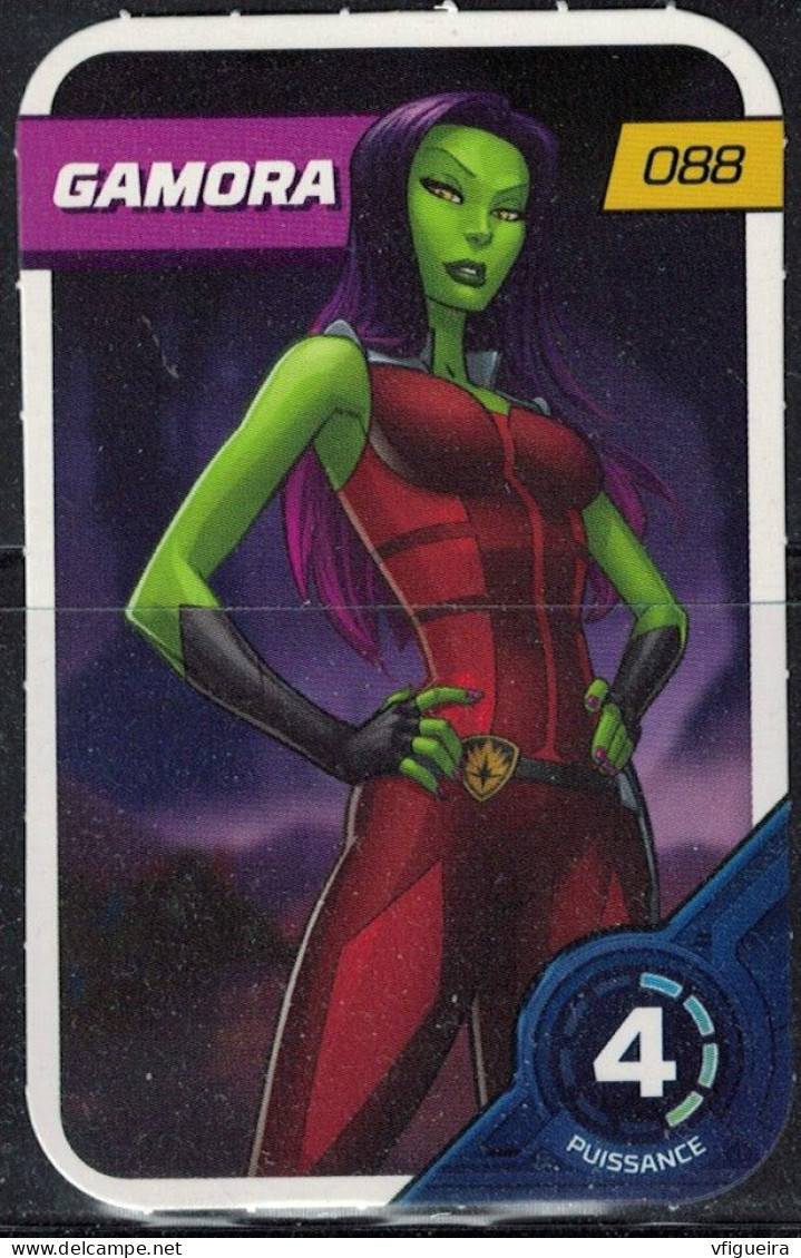 Carte E. Leclerc 2023 Marvel Défie Tes Héros Gamora 088 - Sonstige & Ohne Zuordnung