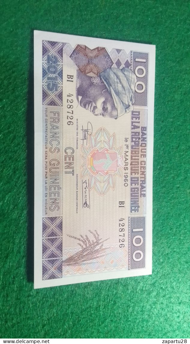 GUINE-      100  FRANK  UNC - Guinea