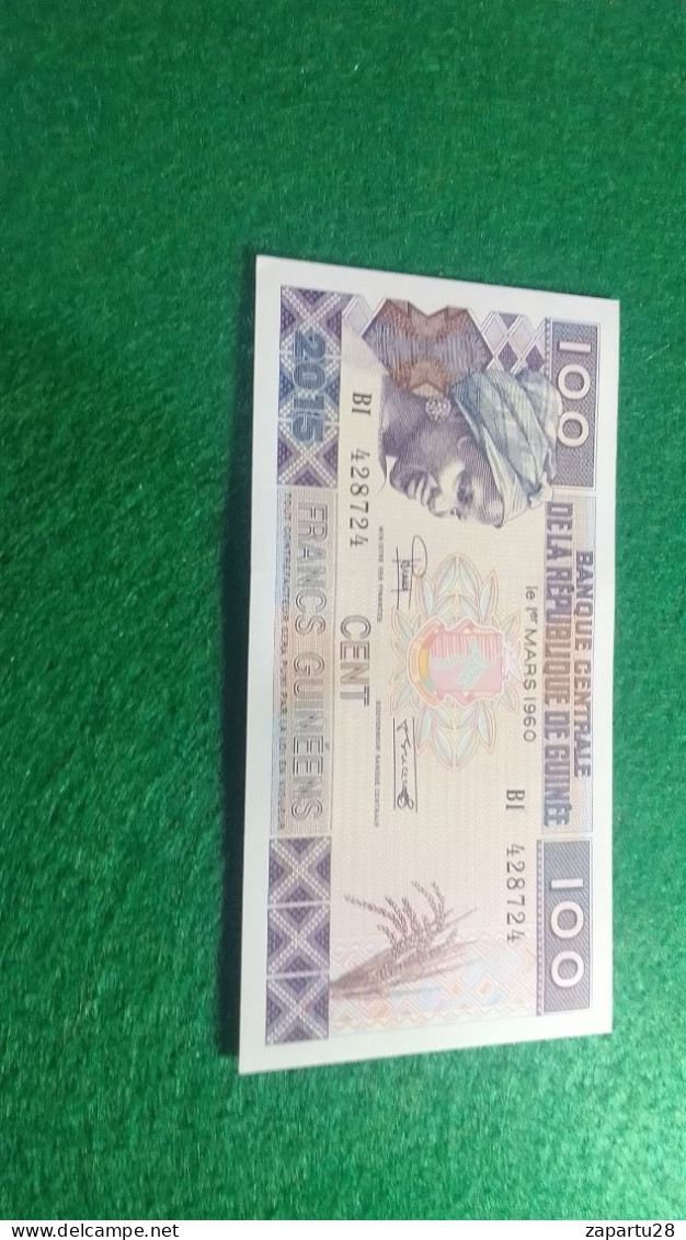 GUINE-      100  FRANK  UNC - Guinea