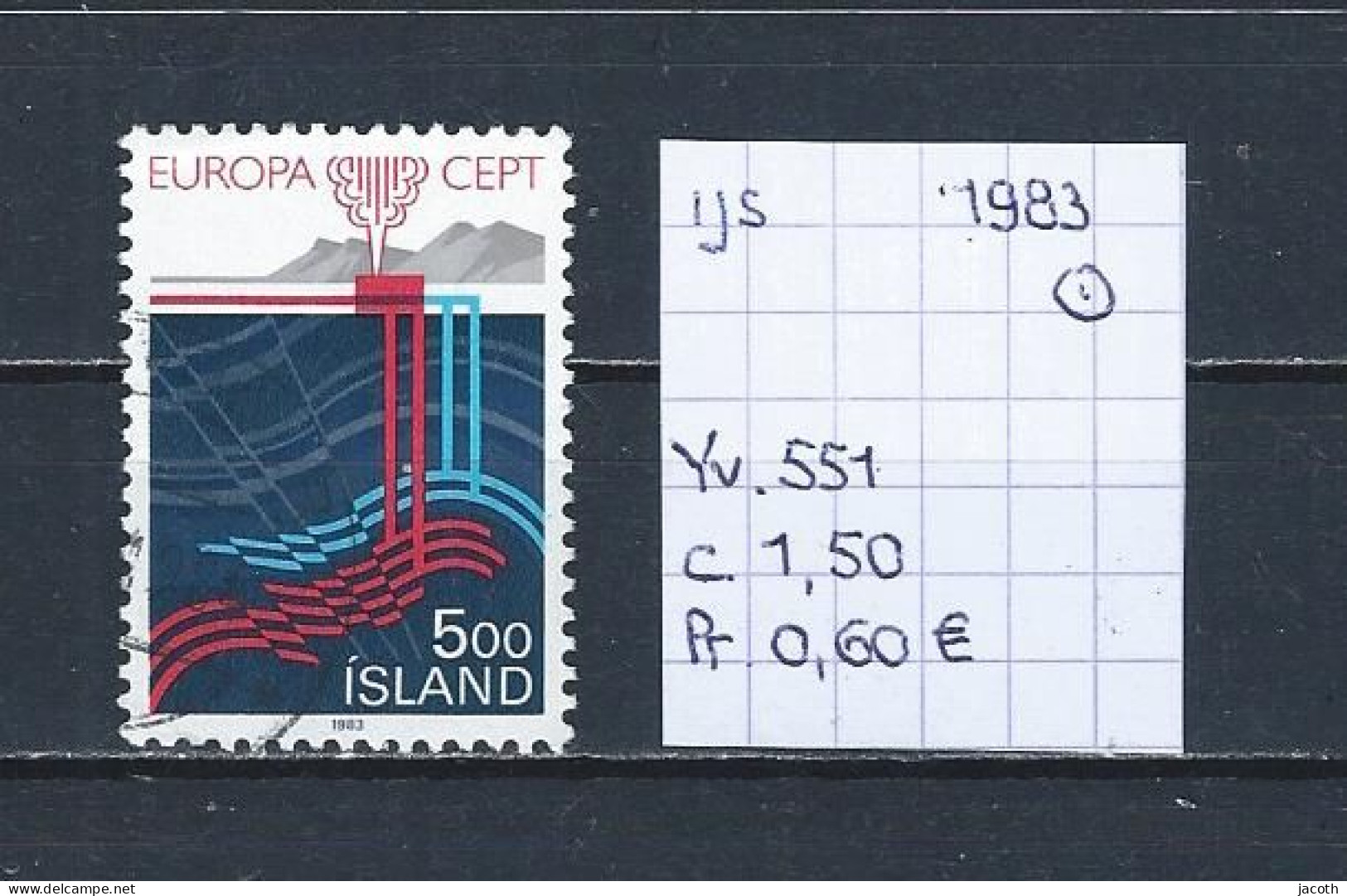 (TJ) IJsland 1983 - YT 551 (gest./obl./used) - Used Stamps