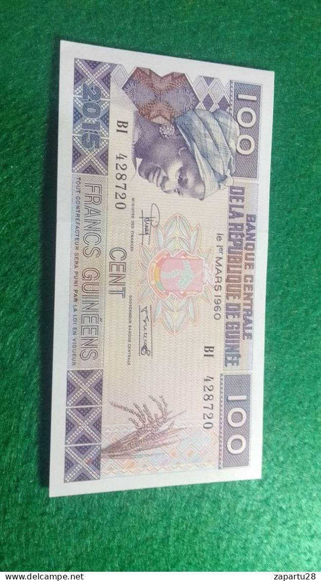 GUINE-      100  FRANK  UNC - Guinea