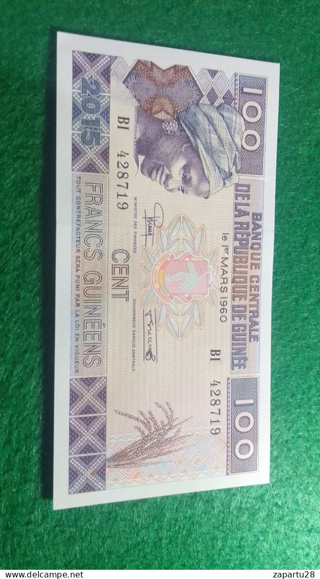 GUINE-      100  FRANK  UNC - Guinea