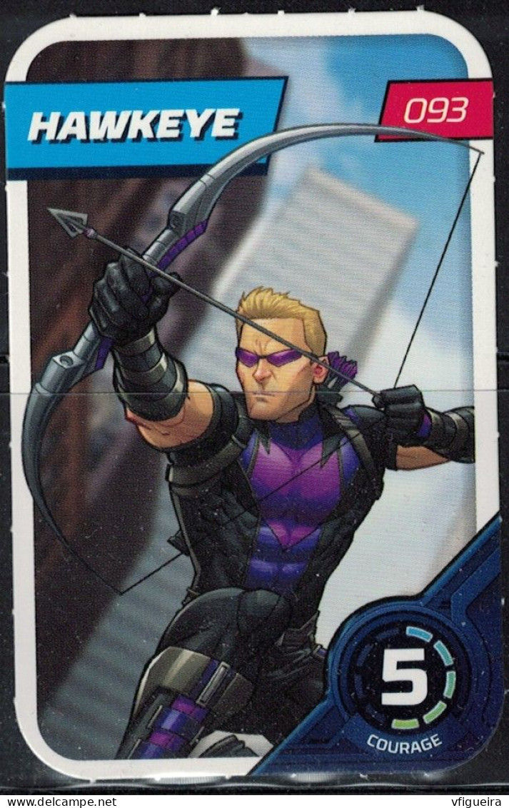 Carte E. Leclerc 2023 Marvel Défie Tes Héros Hawkeye 093 - Otros & Sin Clasificación