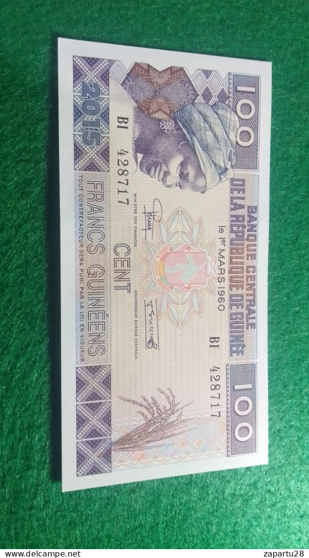 GUINE-      100  FRANK  UNC - Guinea