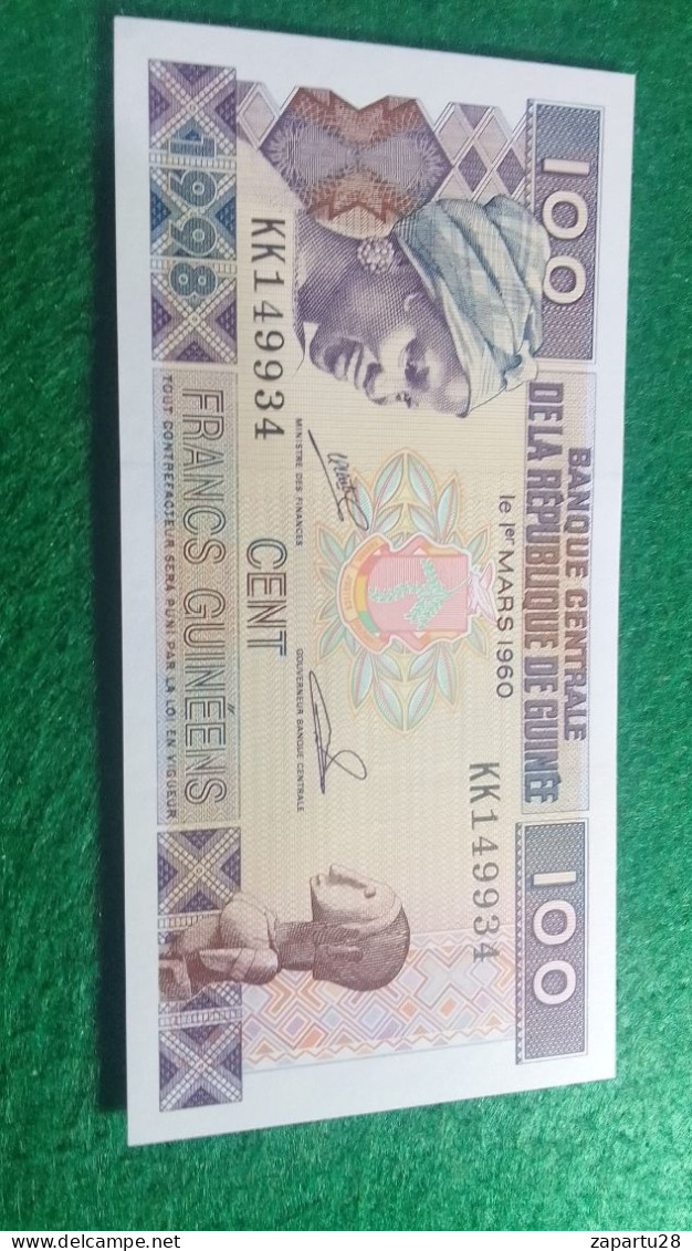 GUINE-      100  FRANK  UNC - Guinea