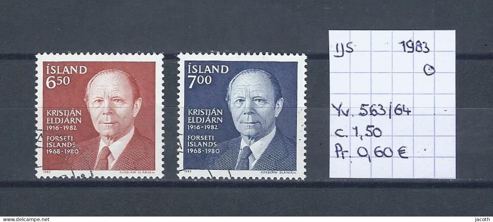 (TJ) IJsland 1983 - YT 563/64 (gest./obl./used) - Gebraucht