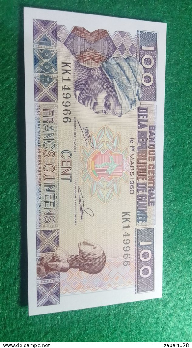 GUINE-      100  FRANK  UNC - Guinea