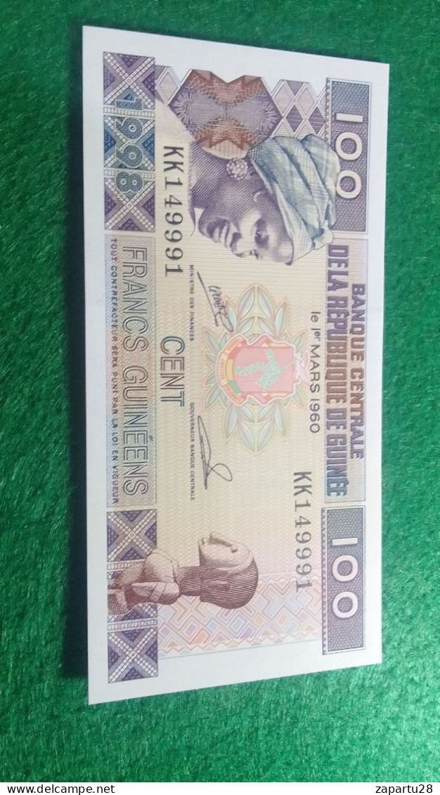 GUINE-      100  FRANK  UNC - Guinea