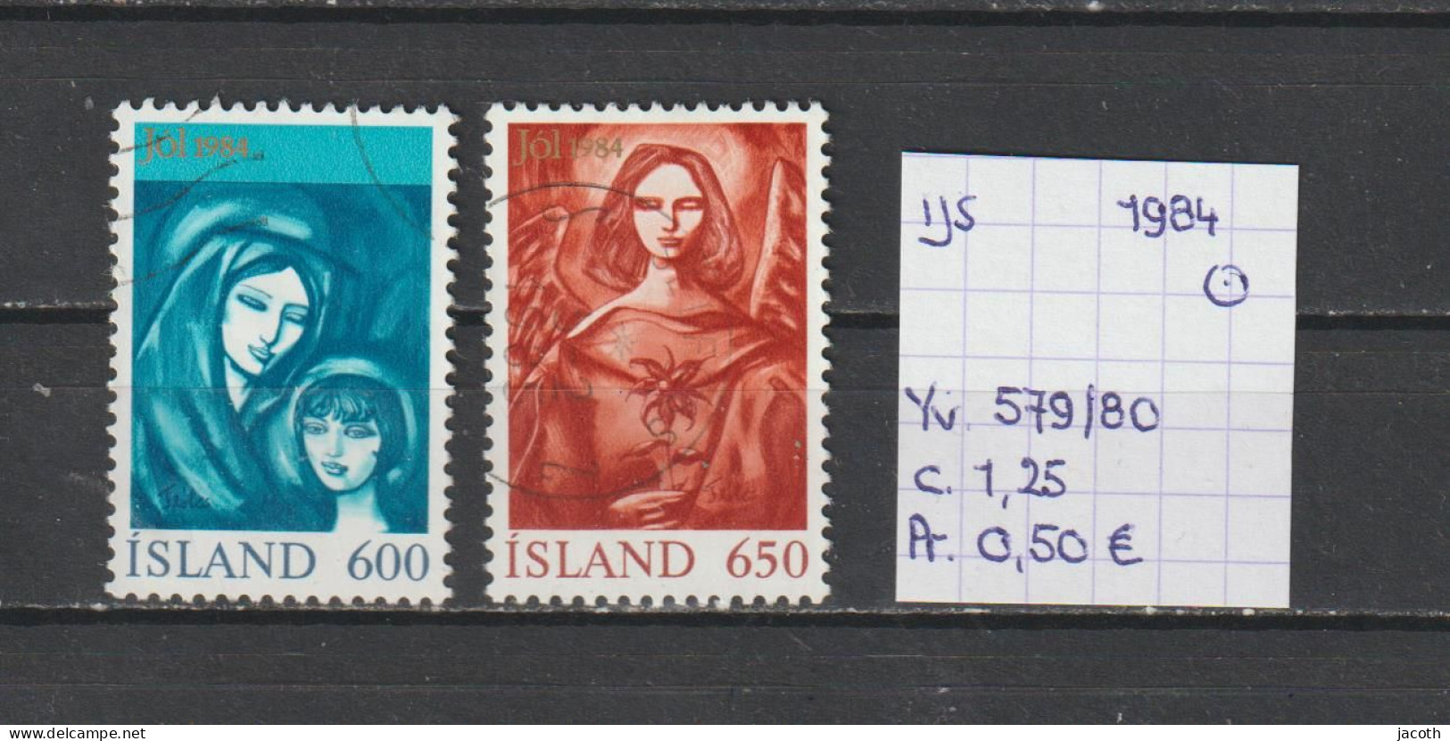 (TJ) IJsland 1984 - YT 579/80 (gest./obl./used) - Gebraucht