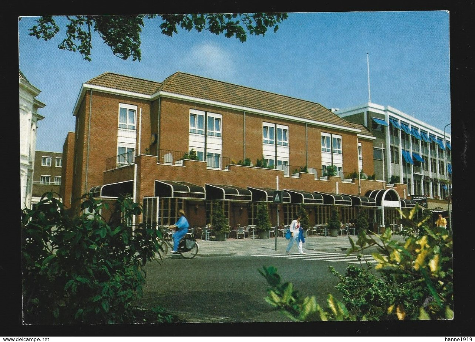 Leeuwarden Stationsweg Oranje Hotel Taverne Restaurant Foto Prentkaart Htje - Leeuwarden