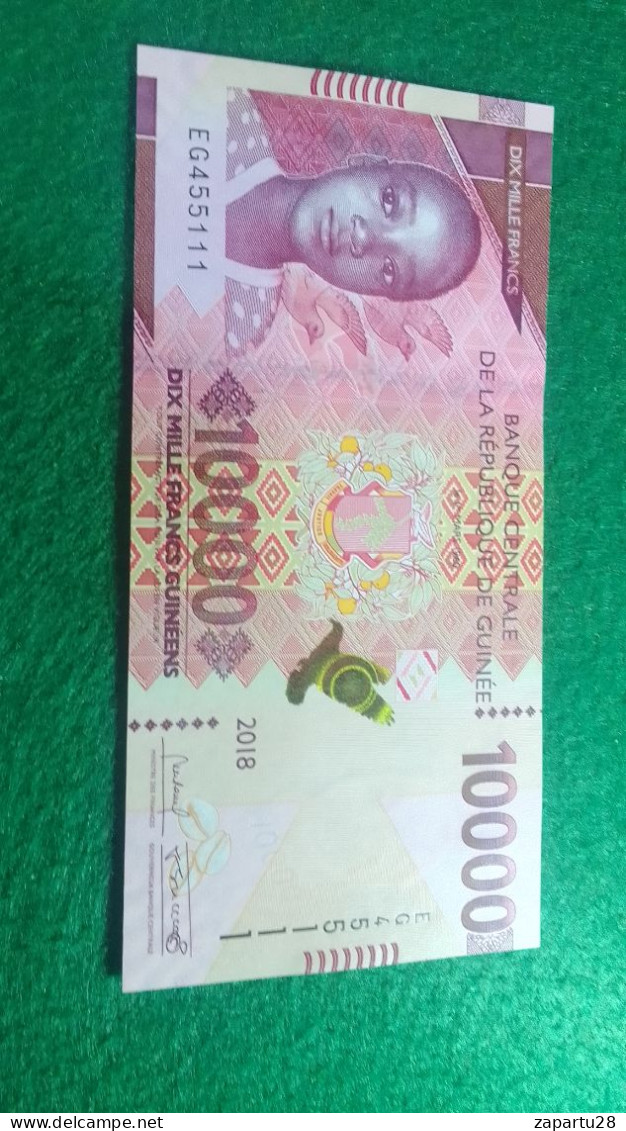 GUINE-      10000  FRANK  UNC - Guinea