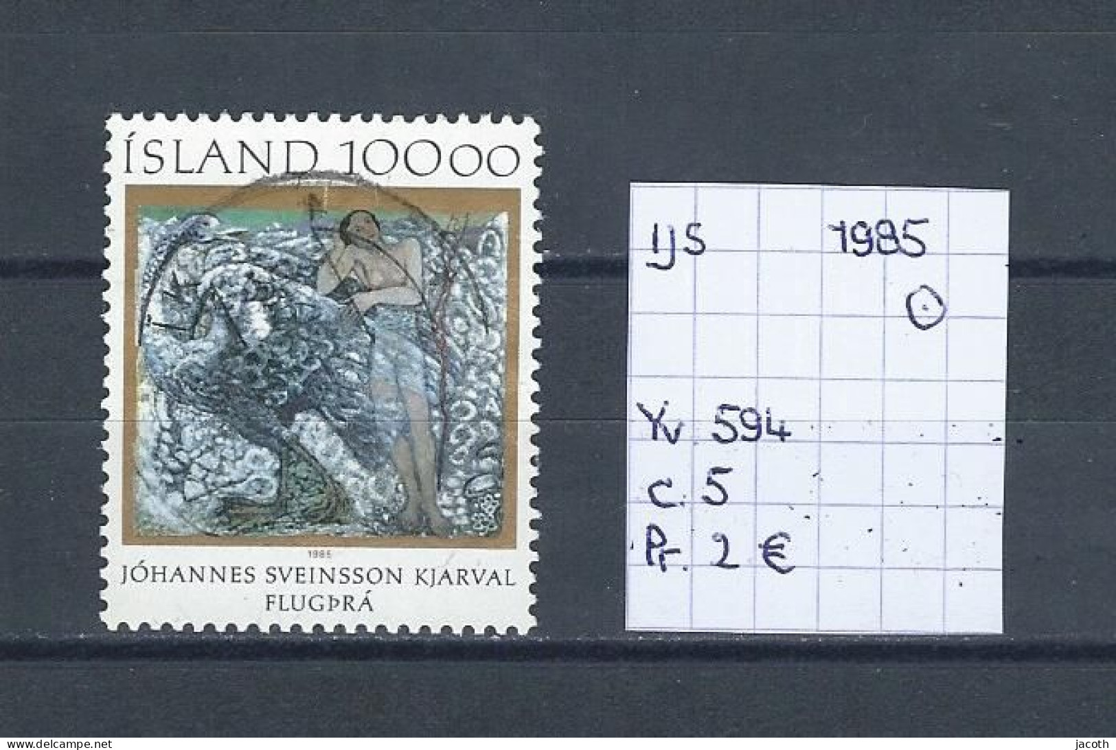 (TJ) IJsland 1985 - YT 594 (gest./obl./used) - Usati