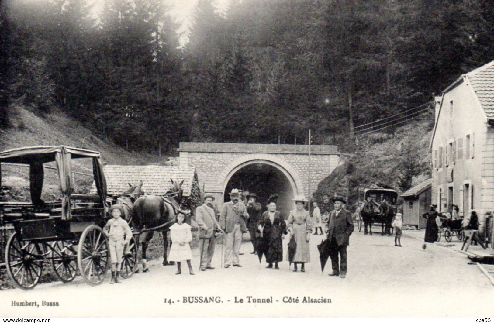 BUSSANG  -  Le Tunnel  -  Côté Alsacien  - N° 14  -  Très Belle Animation - Col De Bussang