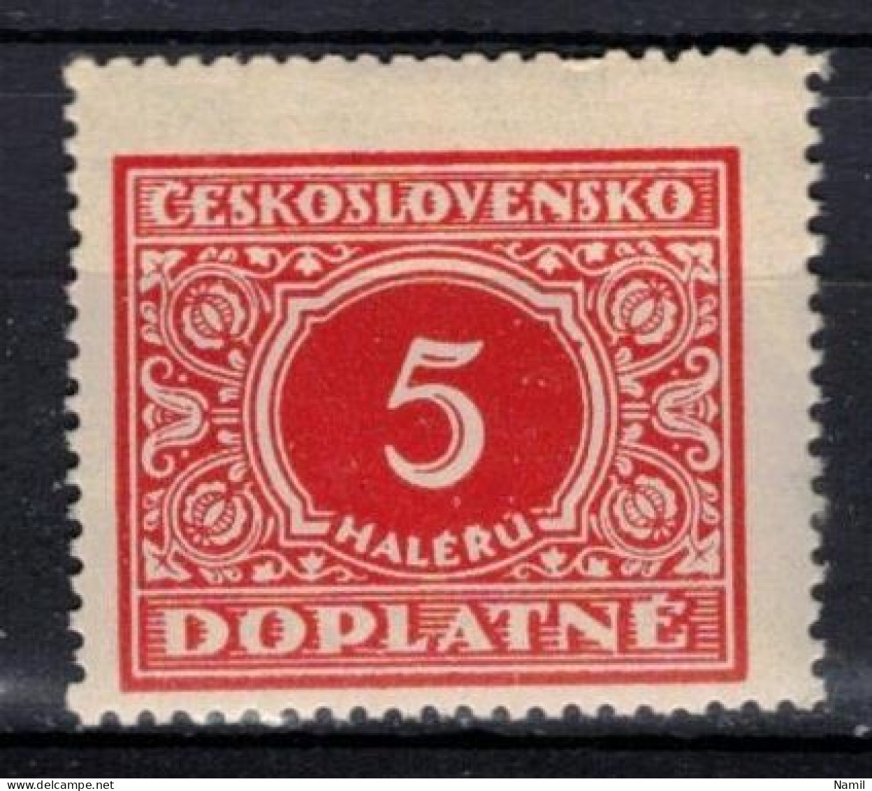 ** Tchécoslovaquie 1928 Mi P 55 (Yv TT 55), (MNH)** Varieté Position 4 - Variedades Y Curiosidades