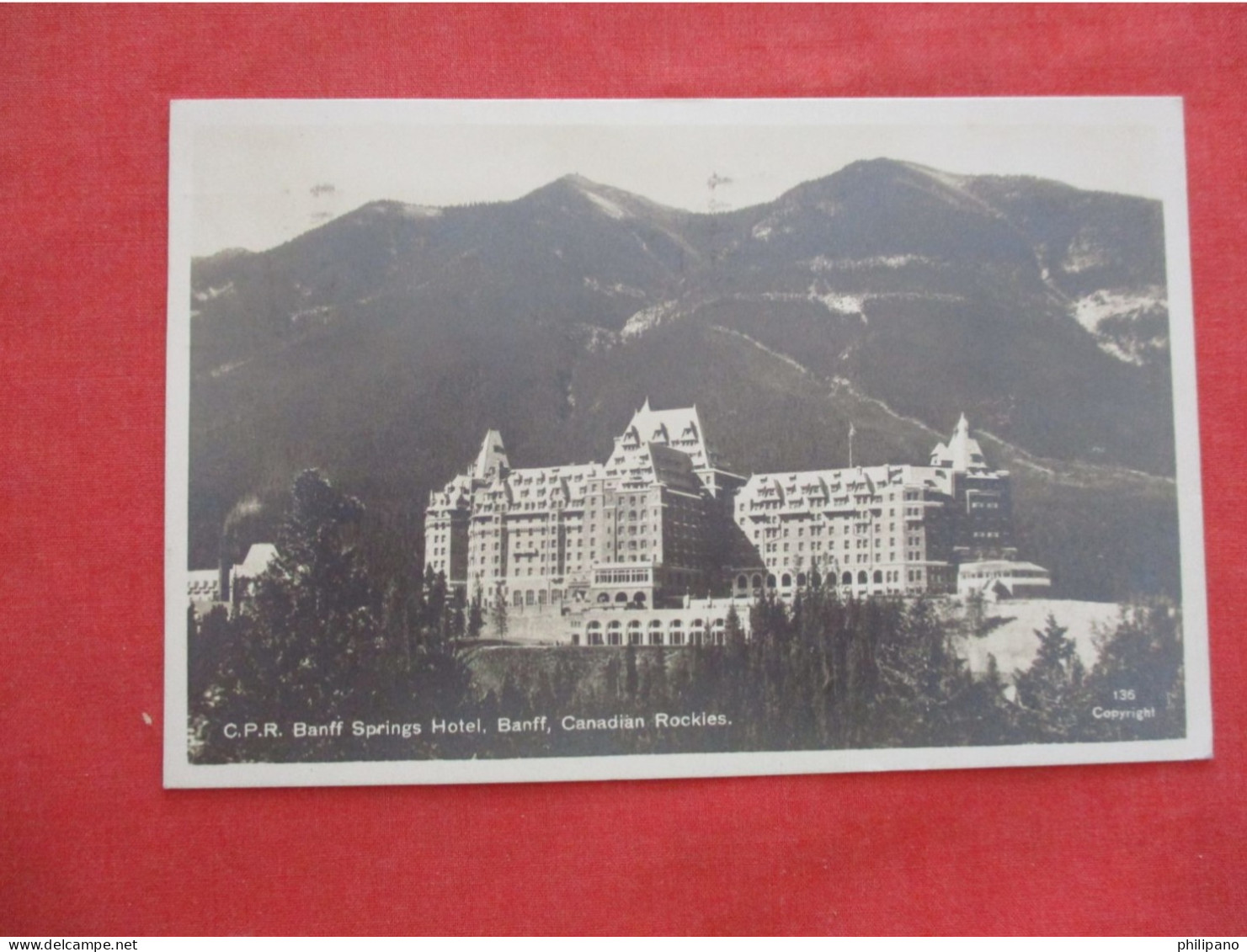 RPPC         C.P.R.  Banff   Springs Hotel. Canada > Alberta > Banff   Ref 6262 - Banff