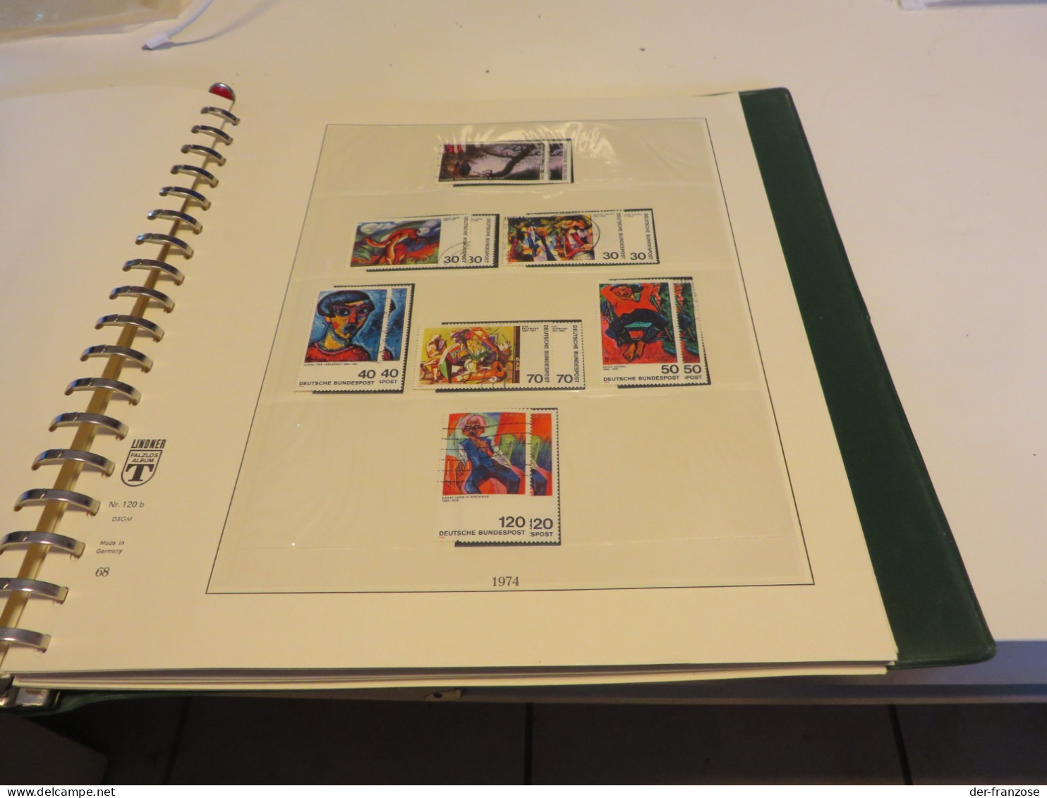 DEUTSCHLAND  1972 bis 1978  Posten  o/  **/  MARKEN  auf  LINDNER -T- VORDRUCK  im  RINGBINDER