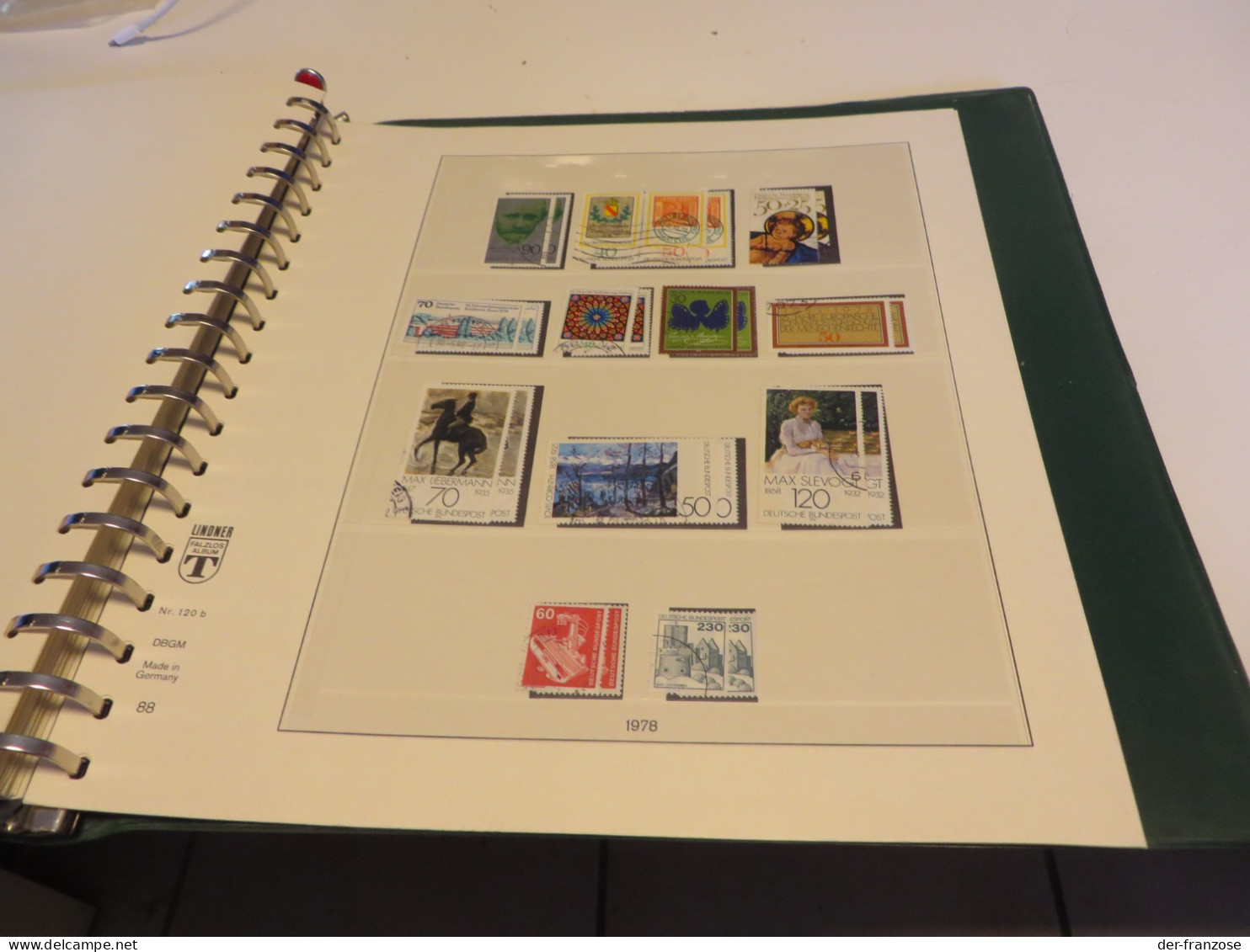 DEUTSCHLAND  1972 bis 1978  Posten  o/  **/  MARKEN  auf  LINDNER -T- VORDRUCK  im  RINGBINDER