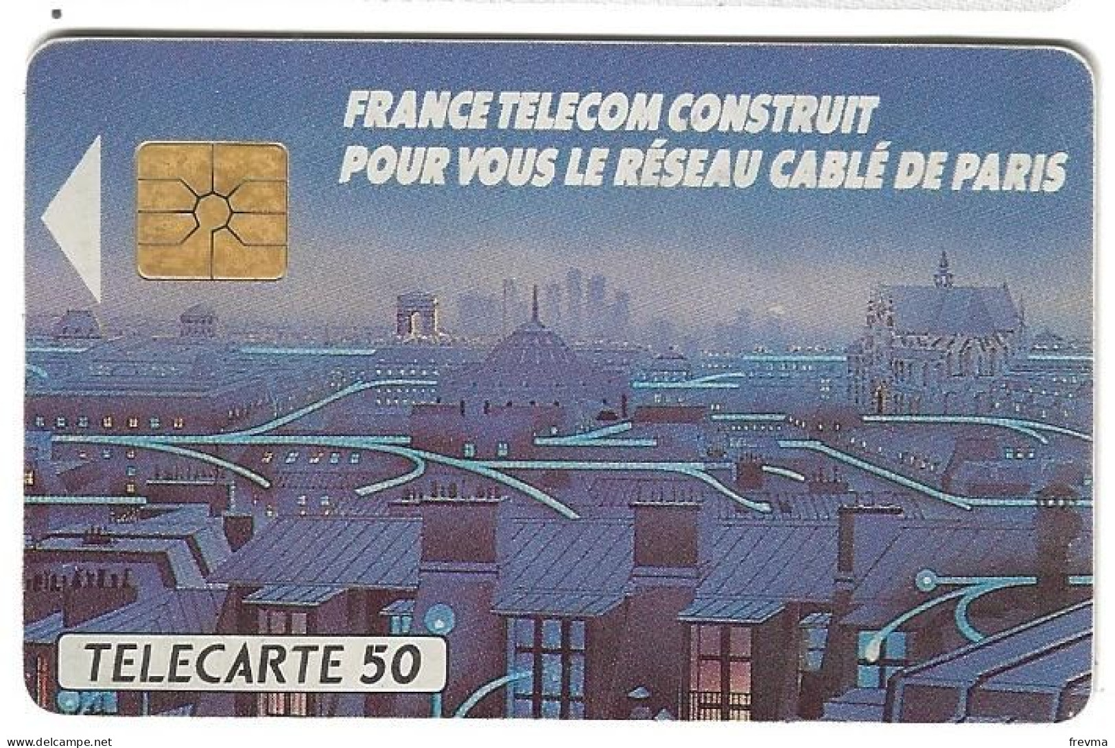 Telecarte F 109 Reseau Cablé De Paris Luxe 50 Unités GEM - 1990