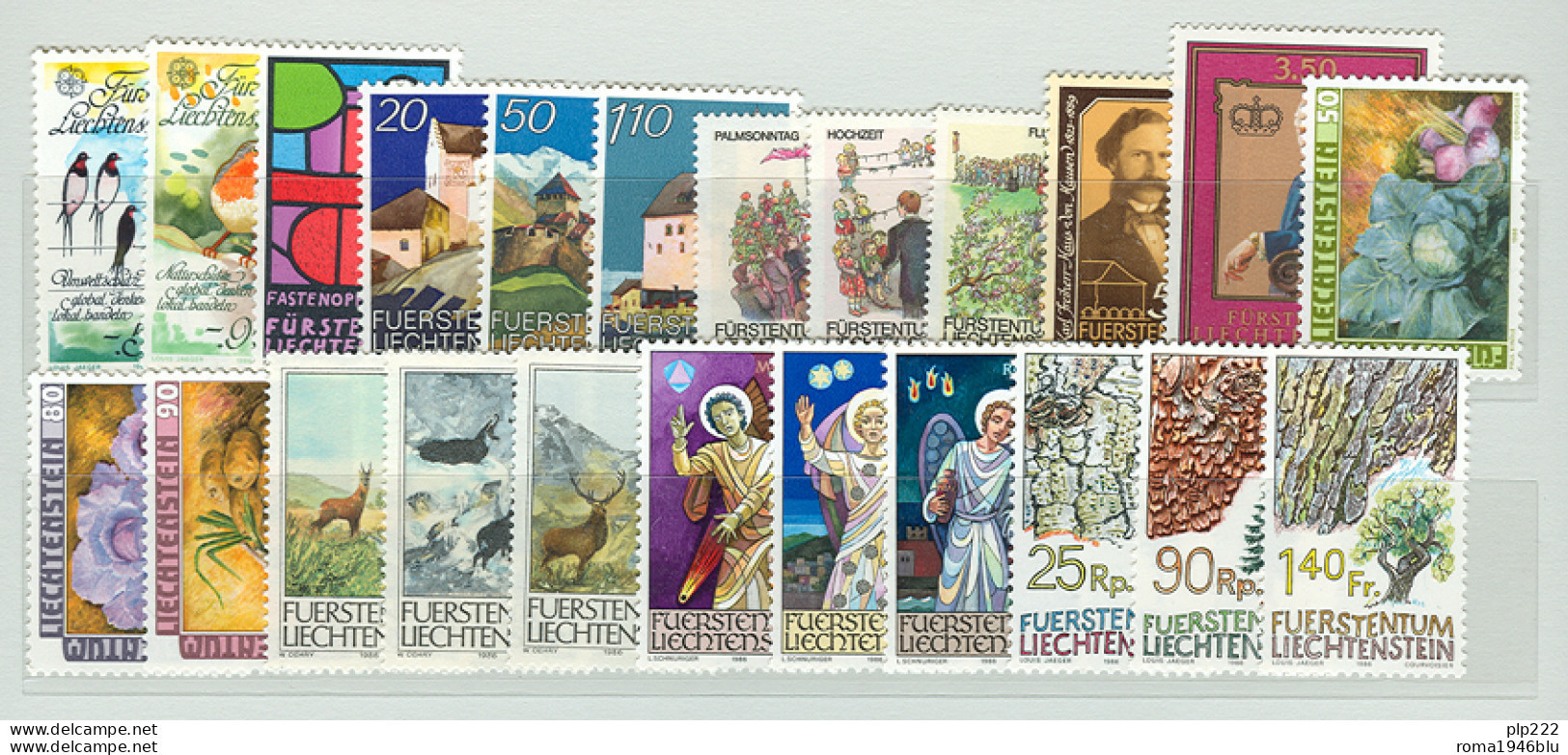 Liechtenstein 1986 Annata Completa / Complete Year Set **/MNH VF - Années Complètes